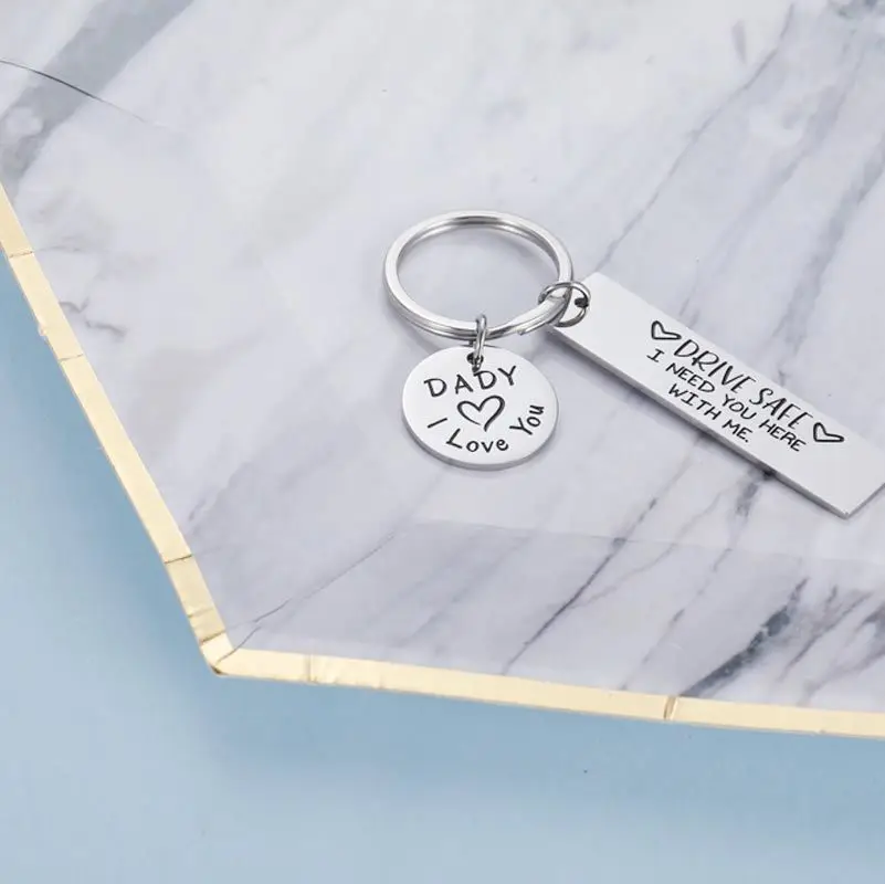 Брелок для ключей из нержавеющей стали подарок безопасный вождения вы мне нужна |