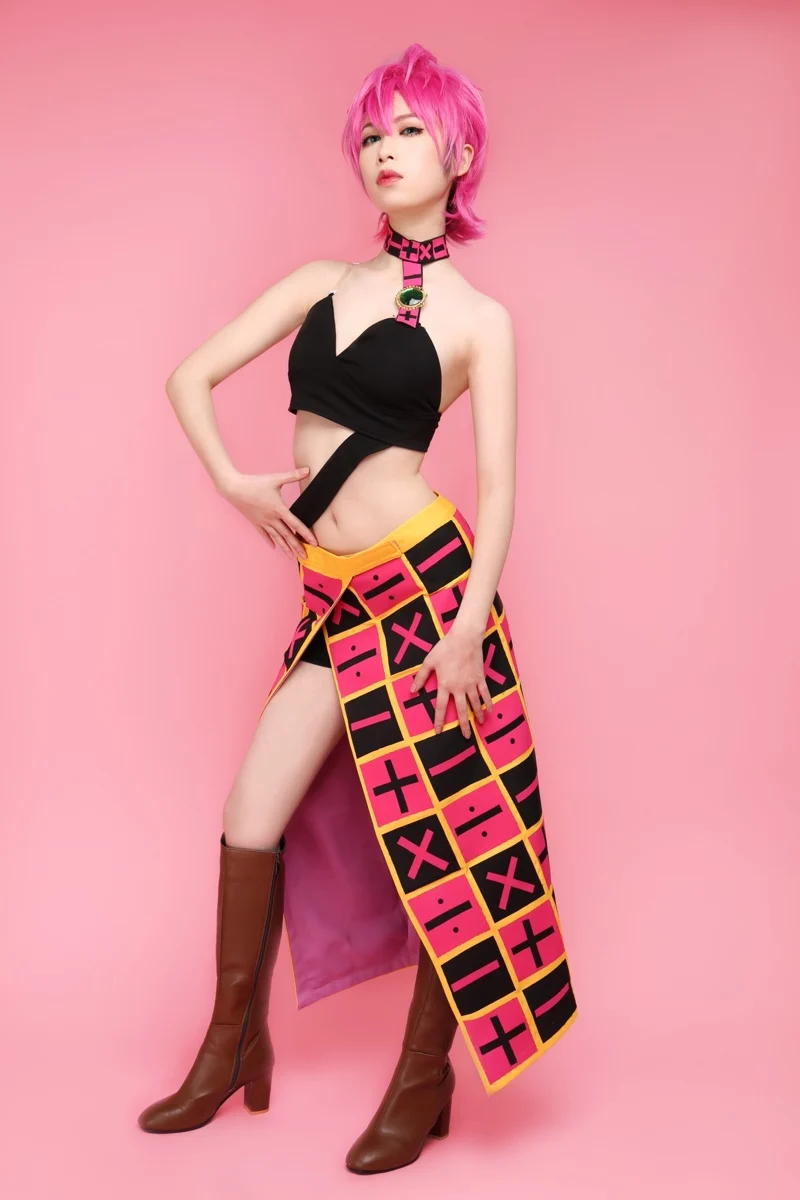 Аниме Необычные приключения Джоджо Косплей Trish Una Spice девушка костюм женский