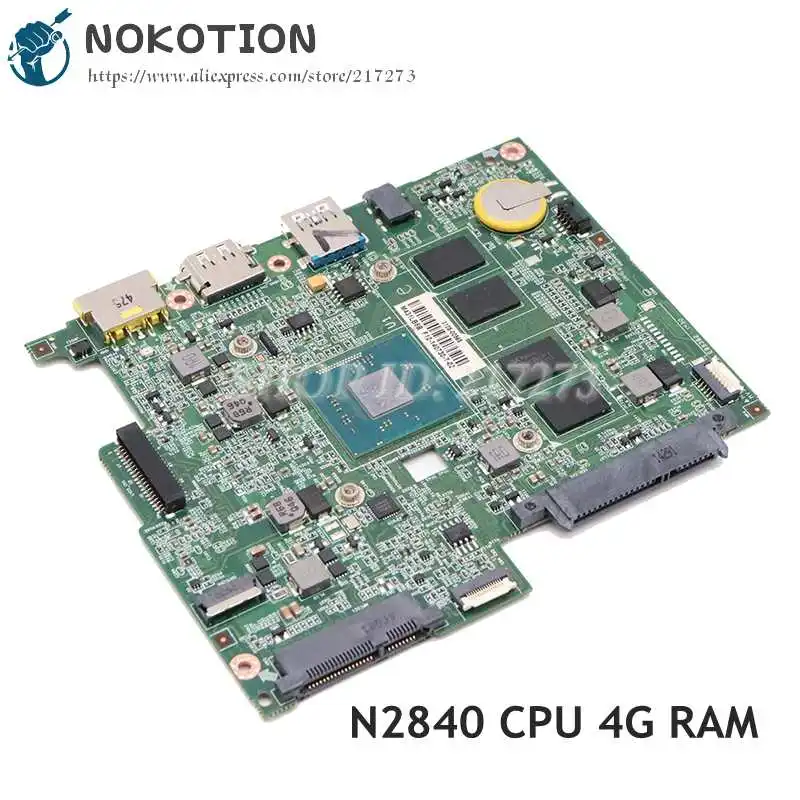 

NOKOTION For Lenovo IdeaPad Flex 10 Laptop Motherboard 5B20G94325 BM5338 REV 1.7 With 4GB RAMS N2840 CPU