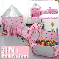 tent toys playhouse set crawling tunnel play tube for boys girls baby toddler kids ball pool basketball rim crawl tunnel 3 in 1