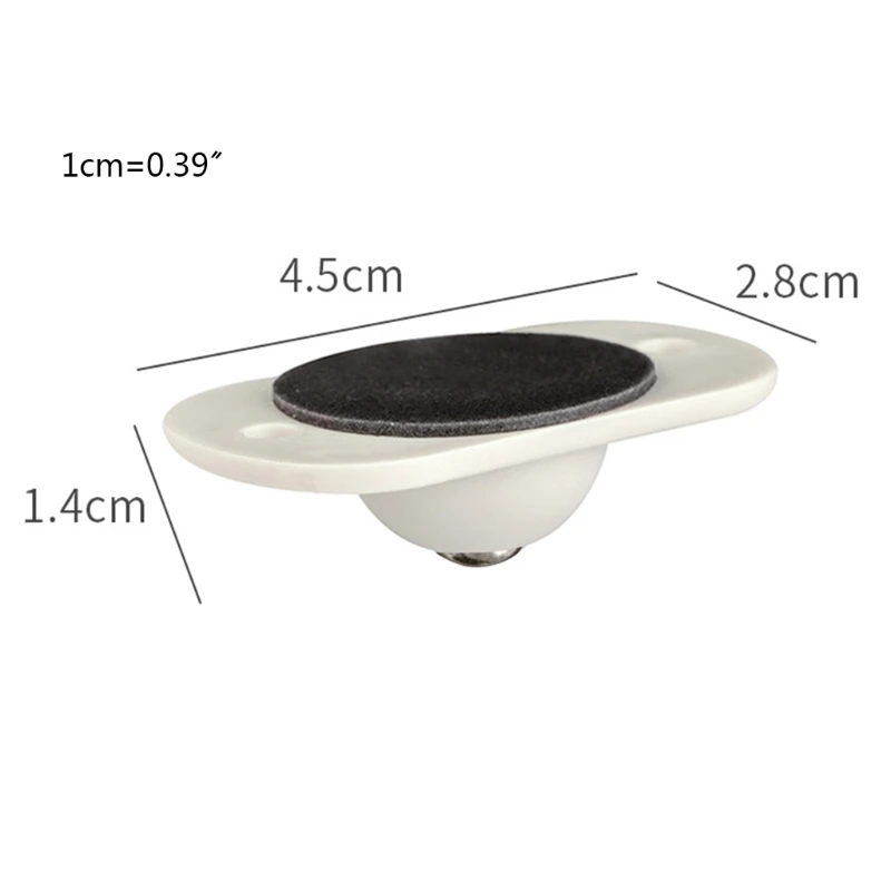 

4 Pcs Universal Furniture Wheel Directional Roller Self Adhesive Casters Pulley Rollers for Cabinet Drawer Storage Box