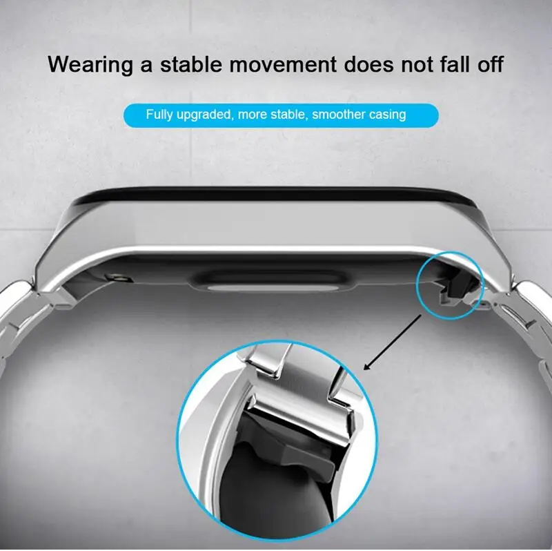 Для mi band 4 3 металлический ремешок браслет для Xiaomi mi Band 3 4 Безвинтовой mi Band 4 3 браслет mi Band браслет на запястье умный браслет 4 Сталь