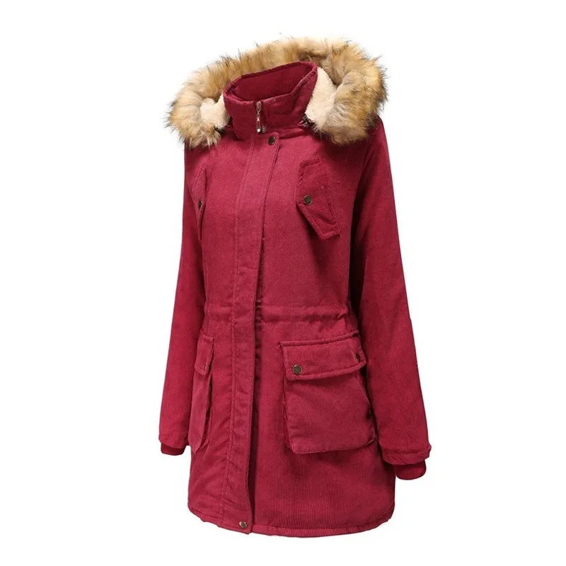 2020 новое зимнее дамское пальто плюс бархатная Толстая теплая хлопковая одежда