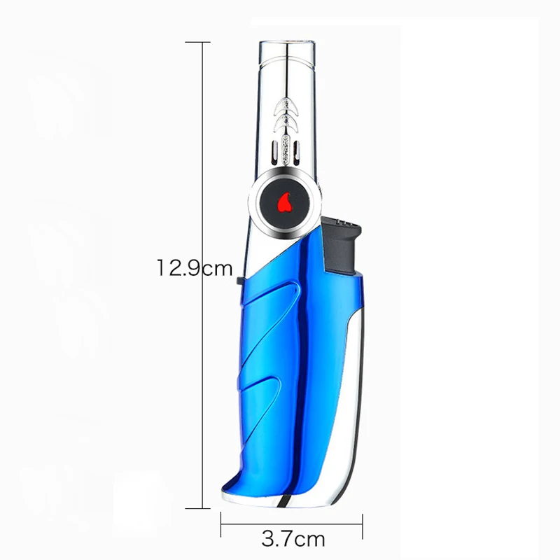 Table Gun Jet Torch Lighter Refillable Gas Turbine Windproof Outdoor Igniter Adjustable Neck Lighters with Flame Lock | Дом и сад