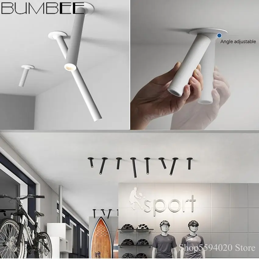 Современный светодиодный потолочный светильник диаметром лампа трубка для