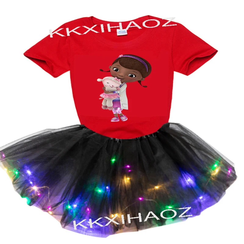 

Комплект хлопковой одежды для девочек из двух предметов, летняя футболка с коротким рукавом, Детские комплекты, модная одежда для девочек, к...