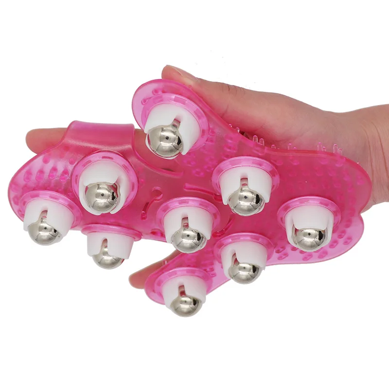 

Body Massage Glove Roller Ball Anti-Cellulite Muscle Pain Relief Relax Massager For Neck Buttocks Body Slimming Health Care Tool