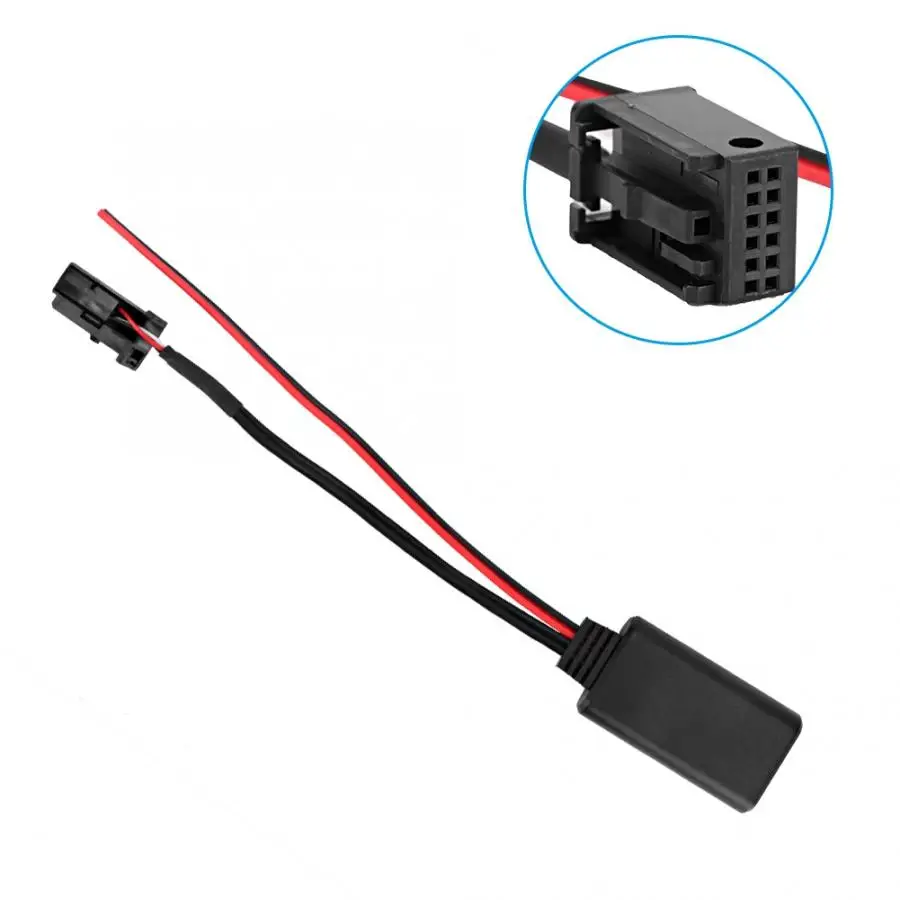 Car Bluetooth Wireless Line Receiving Audio Radio Wire Cable Adapter Fit for Ford Fiesta Mondeo MK3 Focus Mk2 Transit Fusion