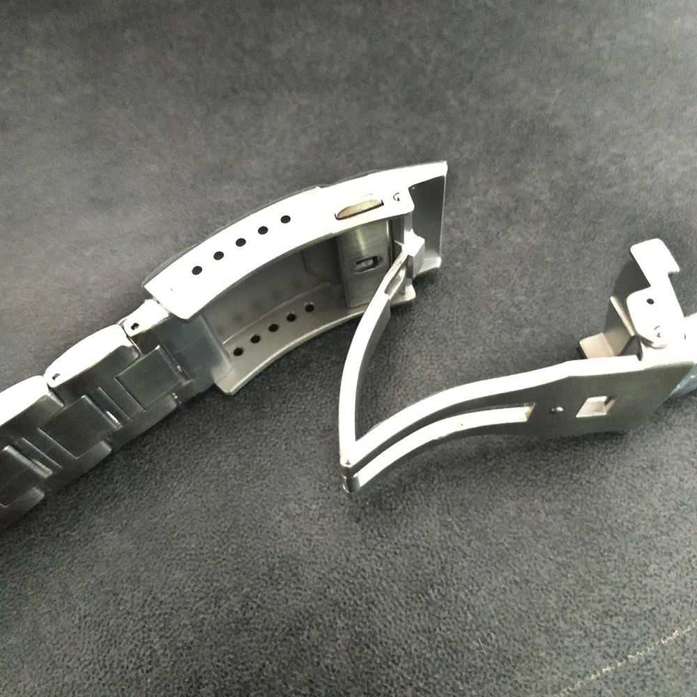 

San Martin Watch Band Strap Stainless Steel Bracelet Clasp Speed Master Wrist Band SBBN015 replace Watches Accessories 22mm