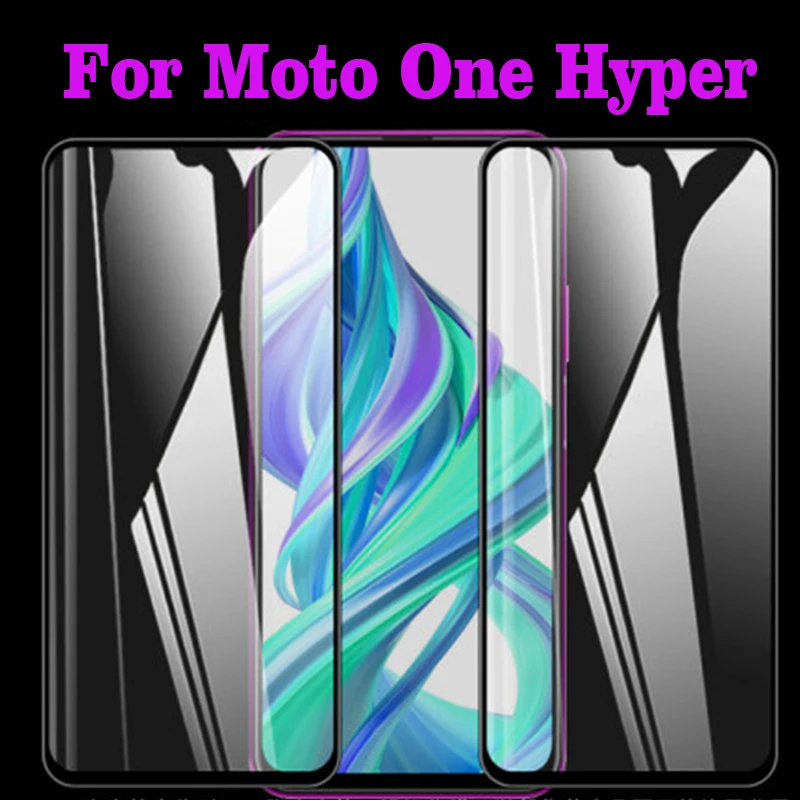 Закаленное стекло с полным покрытием для MOTO One защитная пленка экрана 2