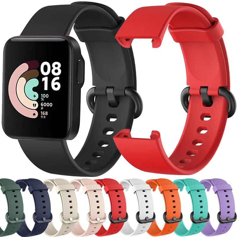 Ремешок силиконовый для XiaoMi Mi Watch Lite/Redmi оригинальный спортивный сменный Браслет
