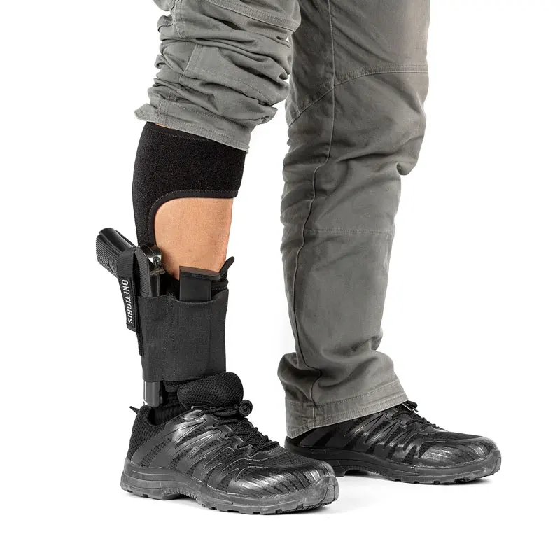 OneTigris скрытый ношение лодыжки кобура неопрен мягкий КОО теленок ремень для