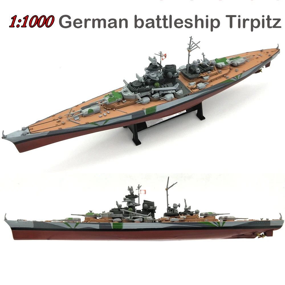 Суперценность 1:1000 немецких линкор Tirpitz сплав модель готовые украшения для warship| |