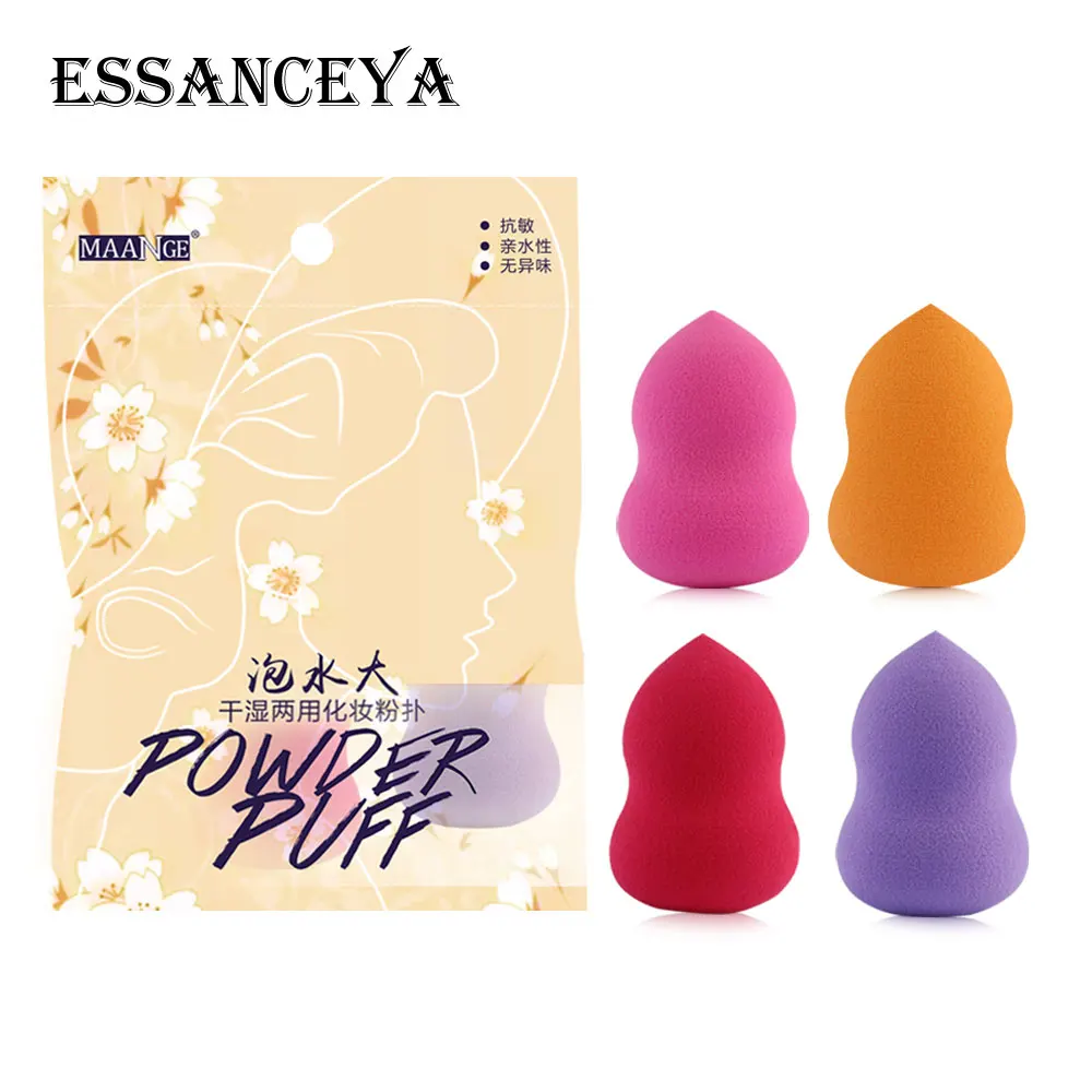 ESSANCEYA 1/2/4 шт. спонж для нанесения основы под макияж пудра профессиональная
