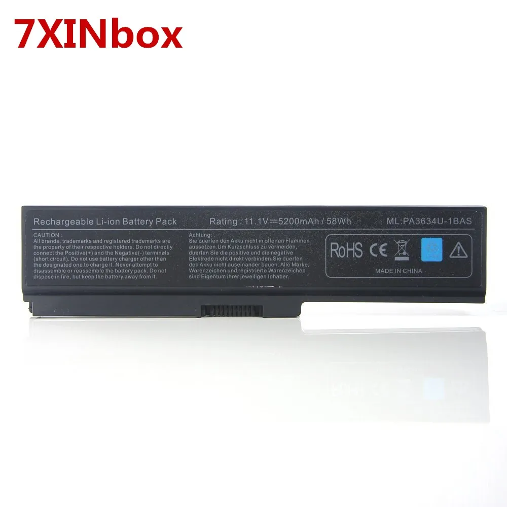 Аккумулятор XINbox для Toshiba Satellite 7 шт. аккумулятор PA3819U 1BRS PA3634 P755 S5120 PA3634|Аккумуляторы