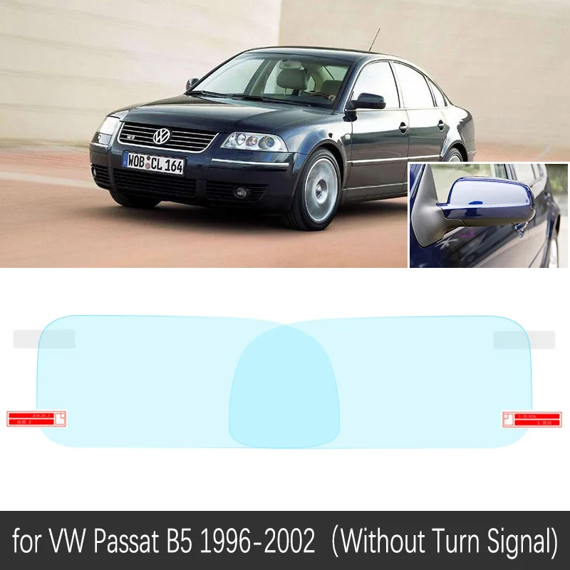 B5 No Turn Signal Для Volkswagen VW Passat B5 B5.5 B6 B7 B8 CC 1997~ полное покрытие зеркало заднего вида противотуманные непромокаемые противотуманные пленки аксессуары - Color Name: B5 No Turn Signal