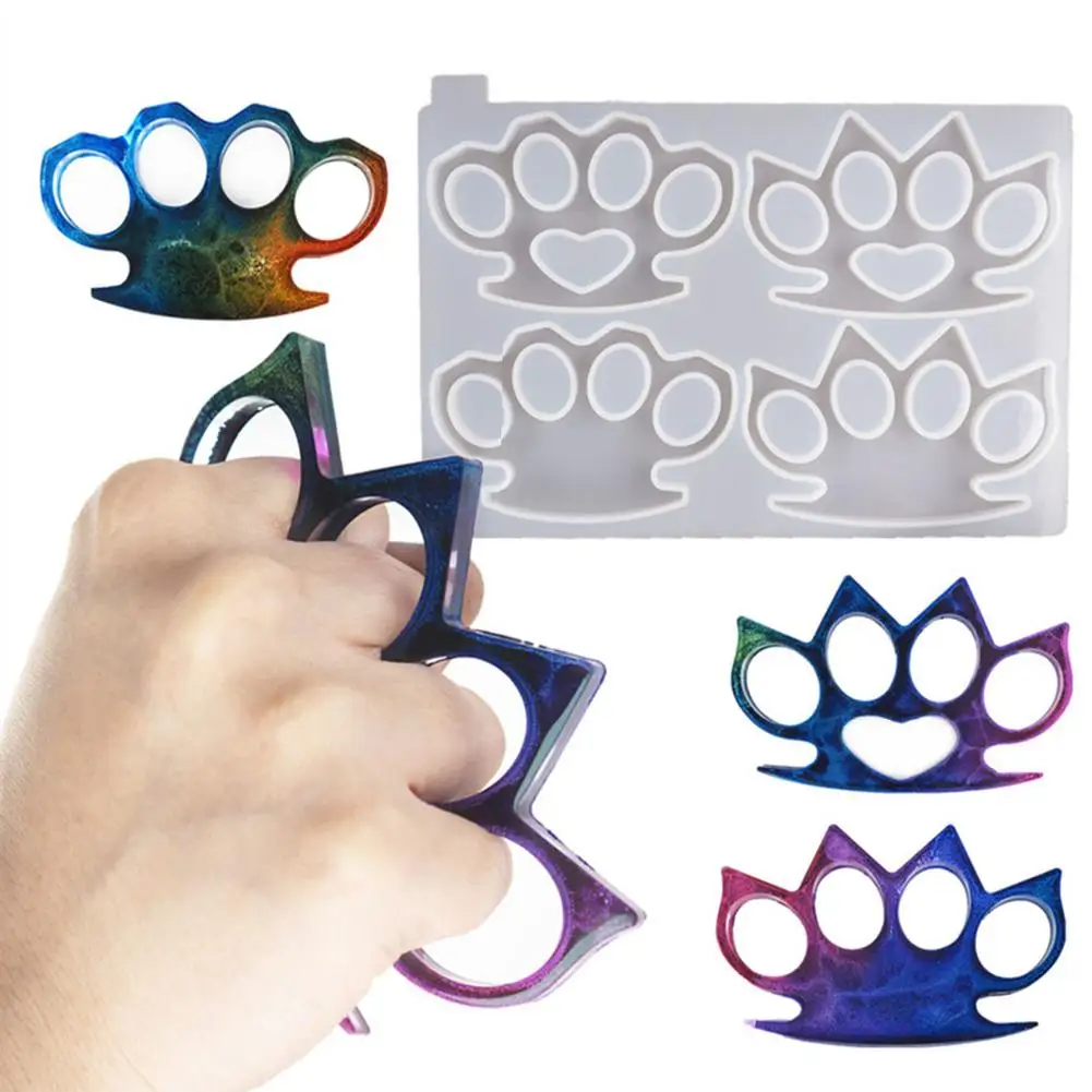 

Brass Knuckles Silicone Mold Reusable DIY Craft Epoxy Resin Mold