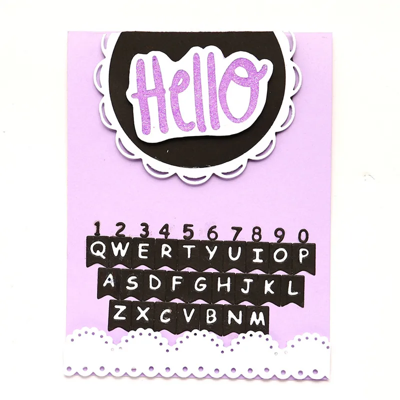 Штампы Eastshape 26 алфавитов штампы для резки металла скрапбукинга тиснения