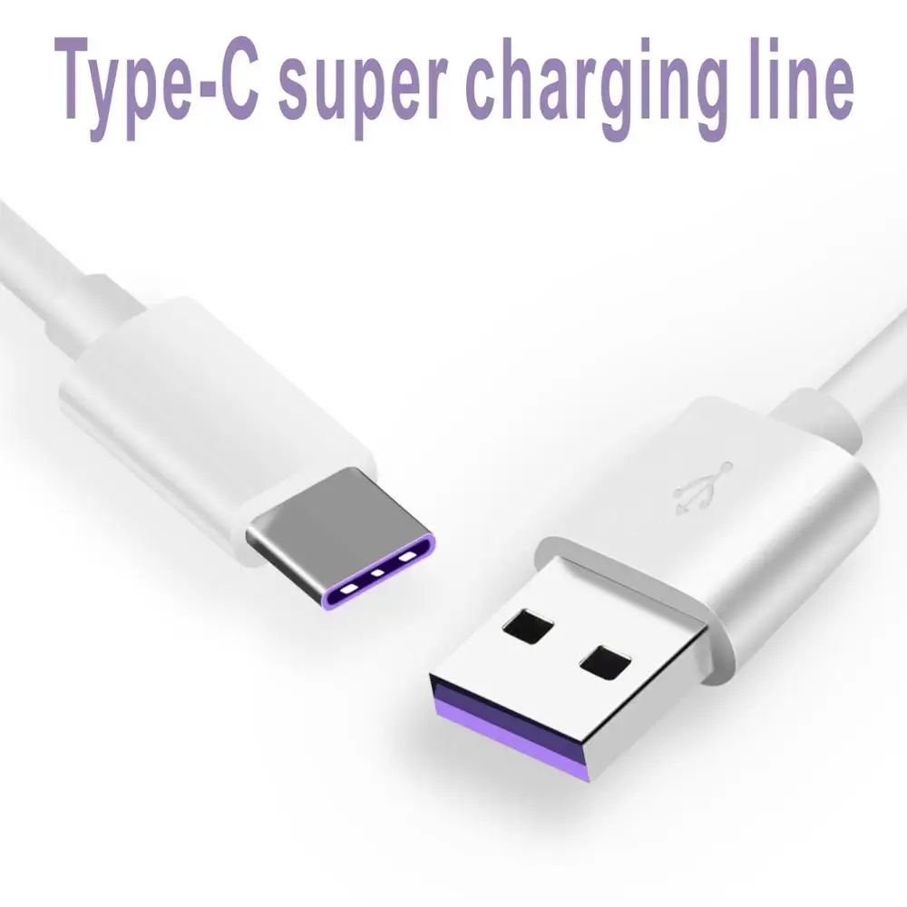 Кабель USB Type-C с функцией быстрой зарядки кабель 5A Супер зарядным кабелем EU 3 порта