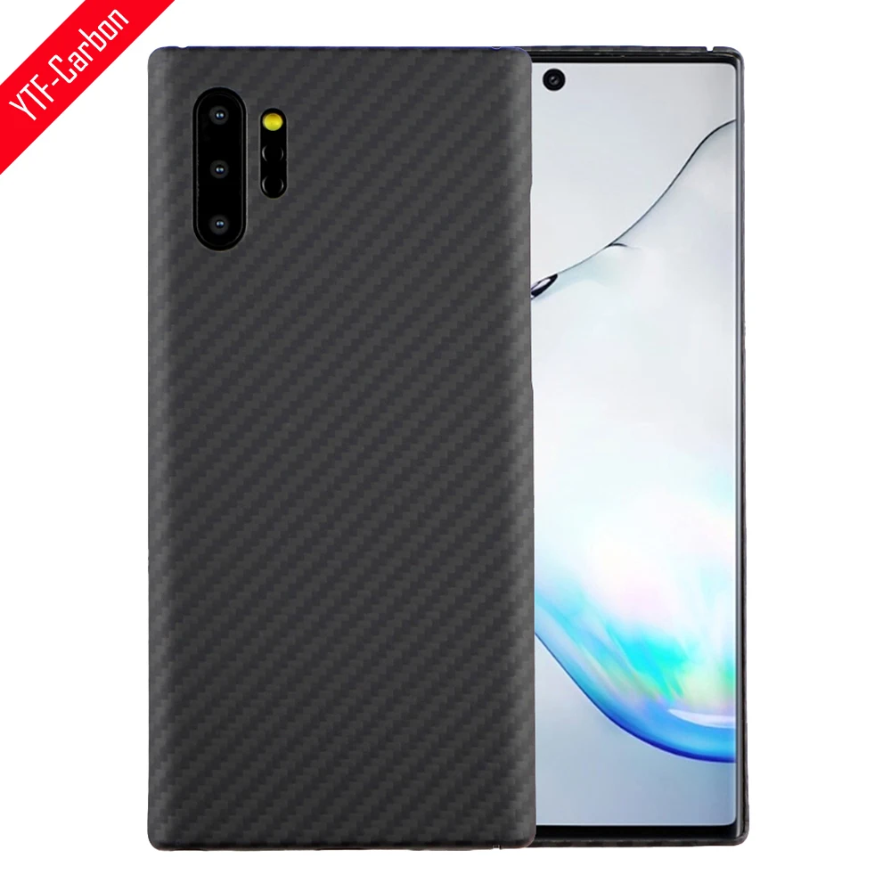 YTF-carbon Real carbon fiber phone case for Samsung Galaxy note 10 plus case aramid fiber Note 10 Lite Phone cover light thin