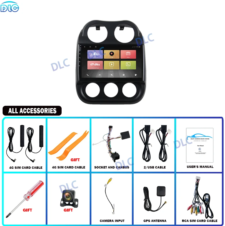 

Android 9.0 Qualcomm 4G+64G 8 Core IPS 1280*720 QLED 4G Radio Stereo Head Unit GPS Navigation Player for Jeep Compass 2009-2015