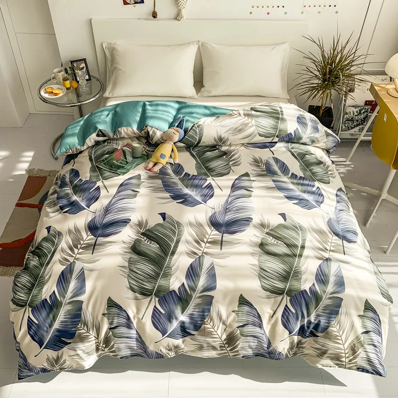 

Duvet Cover 100% Cotton Quilt Cover Queen King Full Size Comforter Case AB Side Soft Comfortable 220x240cm Spring Summer New