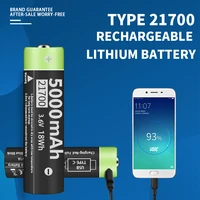 expunkn original 21700 3 6v 5000mah usb rechargeable li ion battery for flashlight electric mouse toy battery 3 in 1 cable