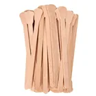 Деревянные палочки для воск для депиляции, одноразовые бамбуковые палочки с язычком, 50 шт.