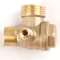 3 way unidirectional check valve connect pipe fittings zinc alloy high quality air compressor replacement check valve