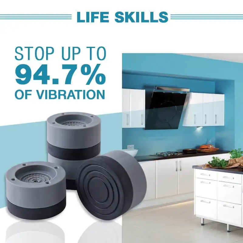 

Anti-slip And Noise-Reducing Washing Machine Feet Vibration Pads Heavy Duty Dryer Furniture Non Slip Antivibration Floor Protect
