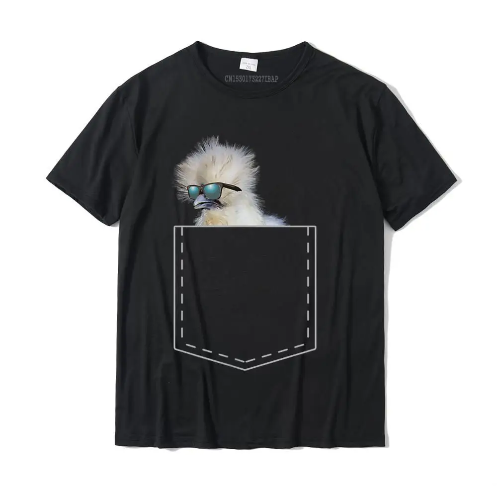 

Pocket Silkie Chicken Lover Shirt Funny Cute Flock Gift Custom T Shirts For Men Cotton Tops Tees Casual Prevalent
