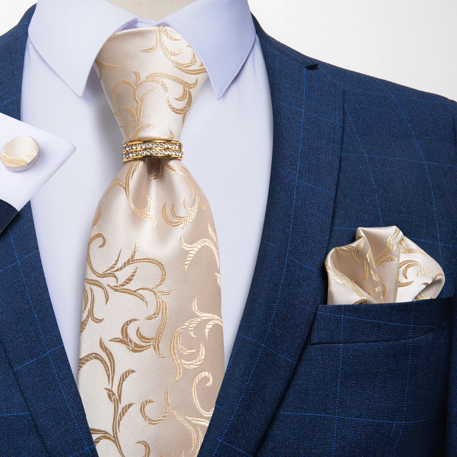 Мужские галстуки 8 см, модные цветочные шелковые галстуки Пейсли для мужчин, деловые свадебные галстуки на шею, платок, запонки, галстук, кол...