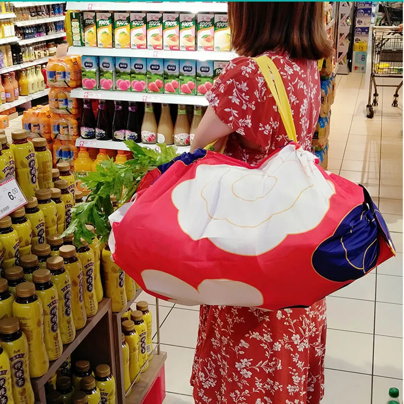 2020 нейлоновая сумка для покупок многоразовые продуктовые сумки