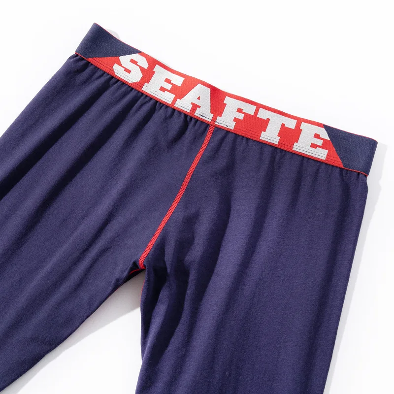 

Man long Johns low solid color cotton thin waist solid fashion male legging pants mens tight underwear men's leggings