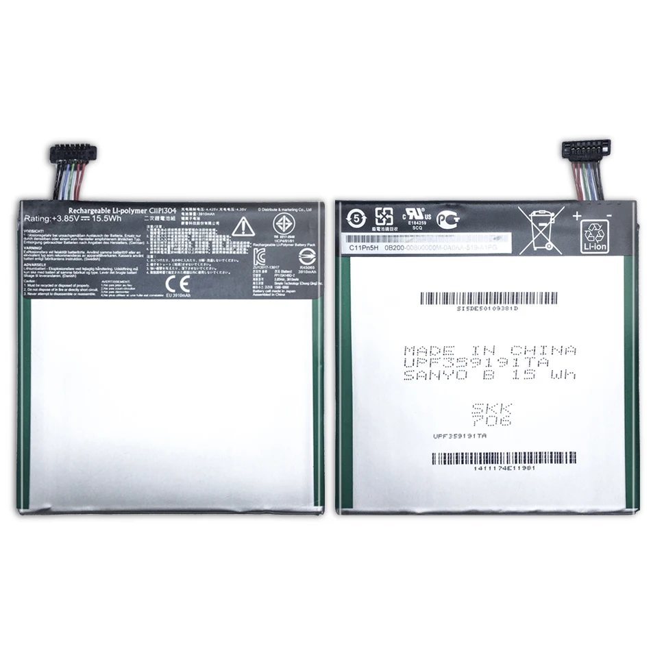 3950 мАч сменный аккумулятор планшетных ПК для Asus MEMO PAD HD 7 ME173X HD7 ME173 K00B C11P1304 батарея батареи