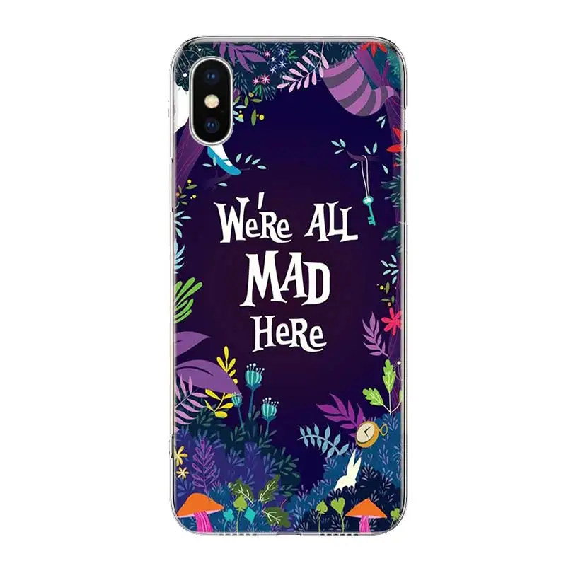 

Alice in Wonderland Cheshire Cat Phone Case For Iphone SE2020 12 Mini 11 Pro Max X XS XR 8 7 6 6S Plus 5 5S SE Cover Shell Coque