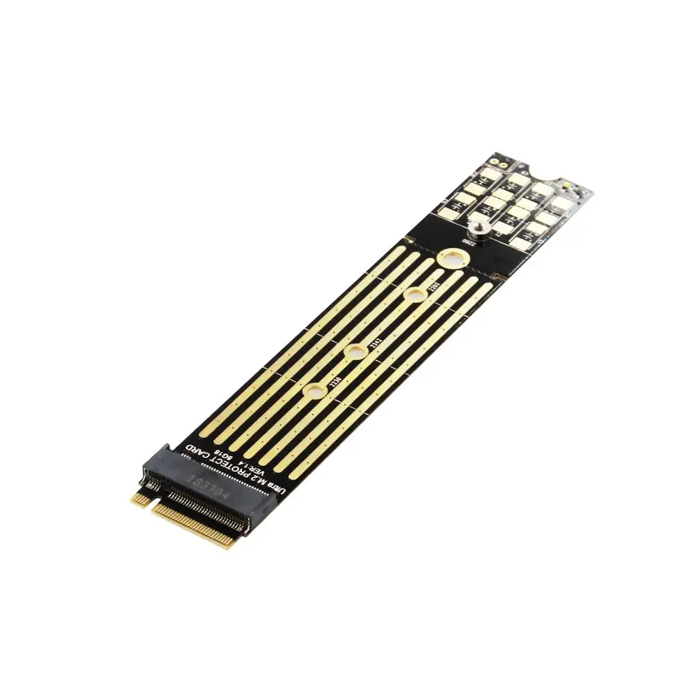JEYI PCB110 M.2 для NVME Защитная плата твердотельный накопитель m.2 золотой палец (+ черный