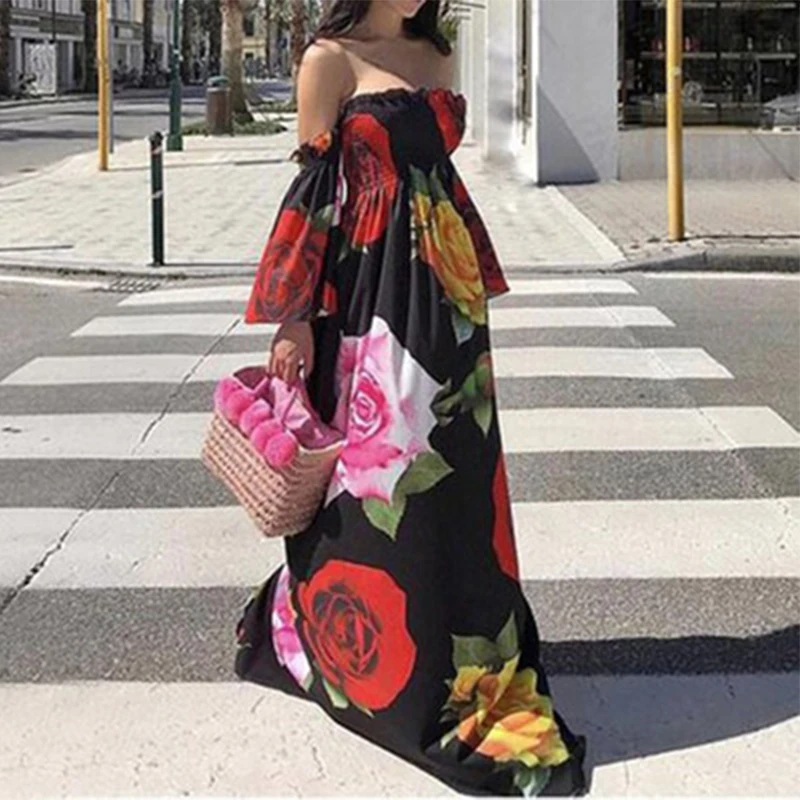 

traf za women 202021 summer sexy tube top print White dress roupas femininas ropa mujer shein robe femme longue zaraing