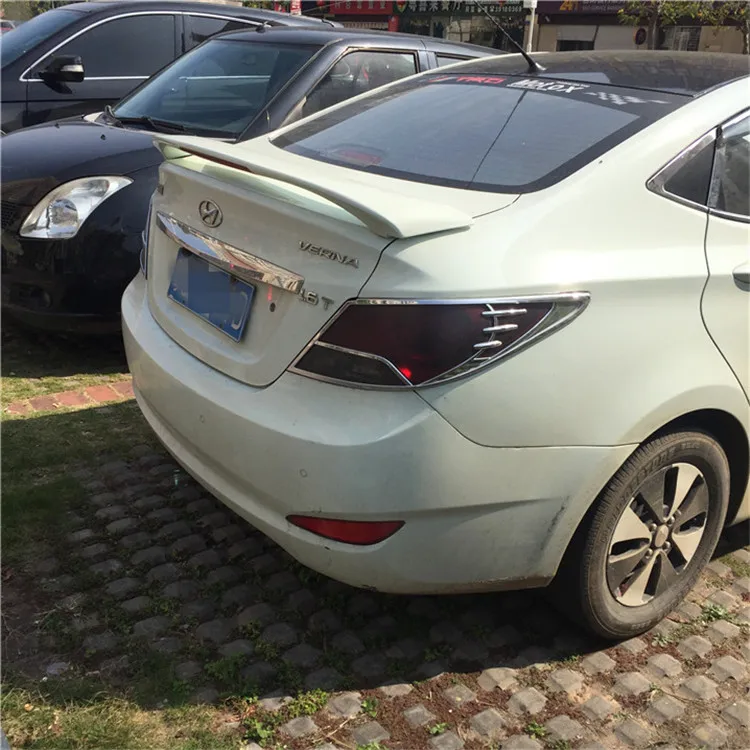 Спойлер для Hyundai VERNA Accent 2011-2015 спойлер YWW ABS пластик Материал заднее крыло