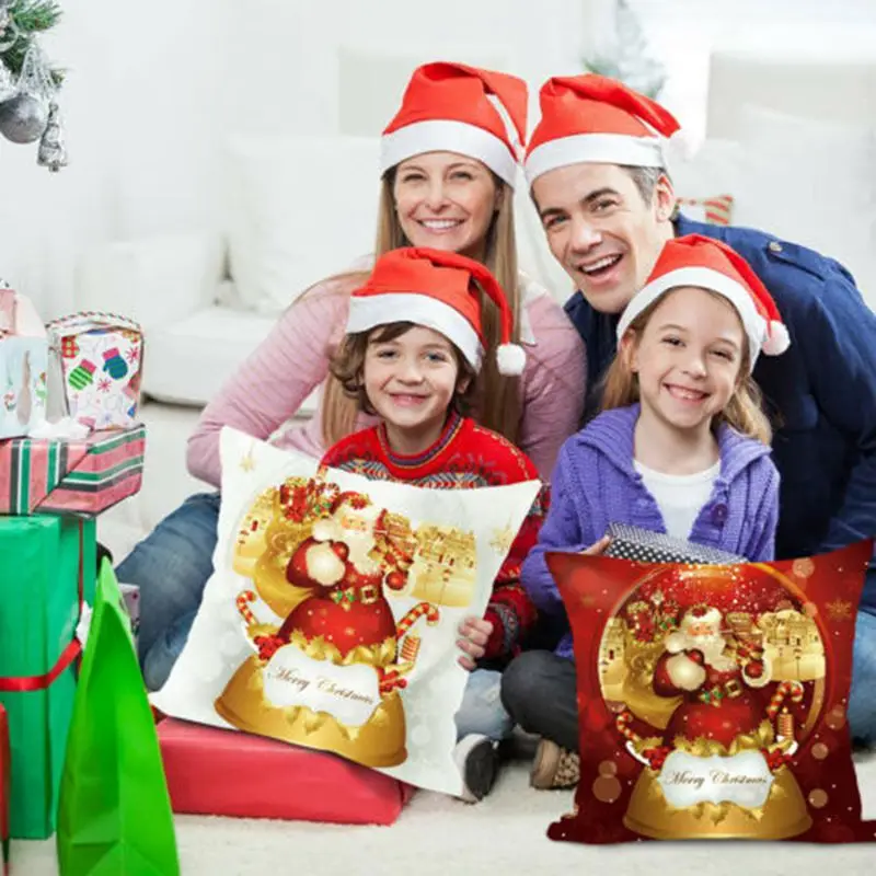 Наволочки для диванных подушек с надписью Merry Christmas домашние украшения 3D чехол
