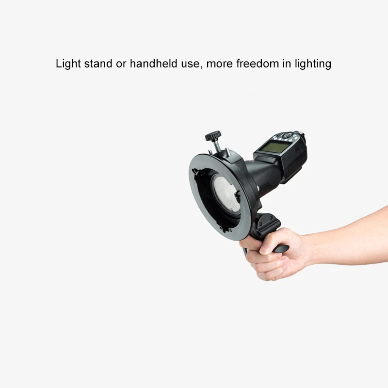 Складной держатель для вспышки s-типа Godox V1 V860II AD200 AD400PRO Speedlite Flash Snoot софтбокс