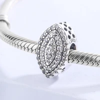 fancy zircon eye shape silver plated bracelet necklace diy jewelry and bangle accessories for ladies and children gift
