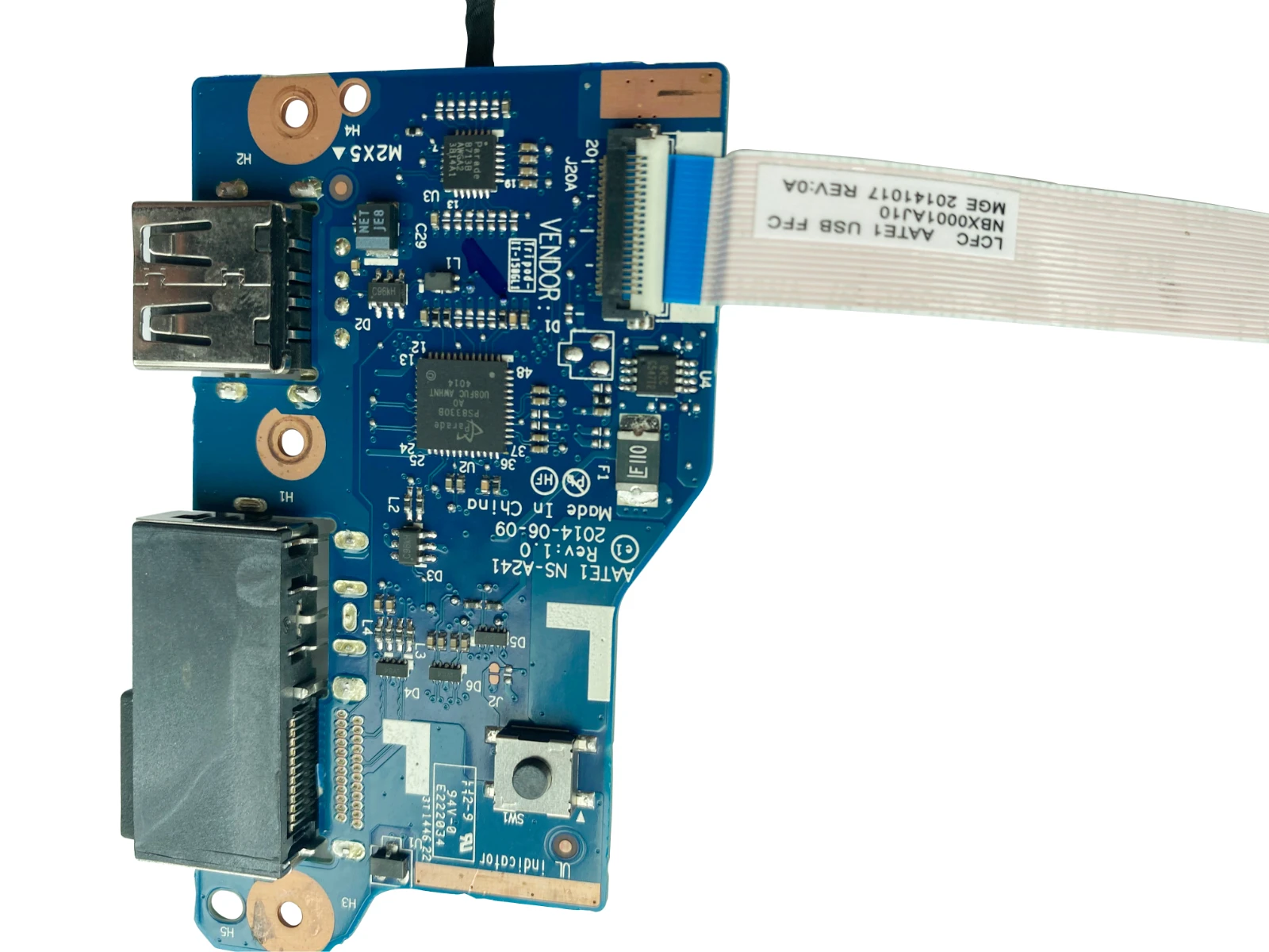 Оригинальная USB-аудиоразъем для lenovo E550 USB-плата подключения к локальной сети