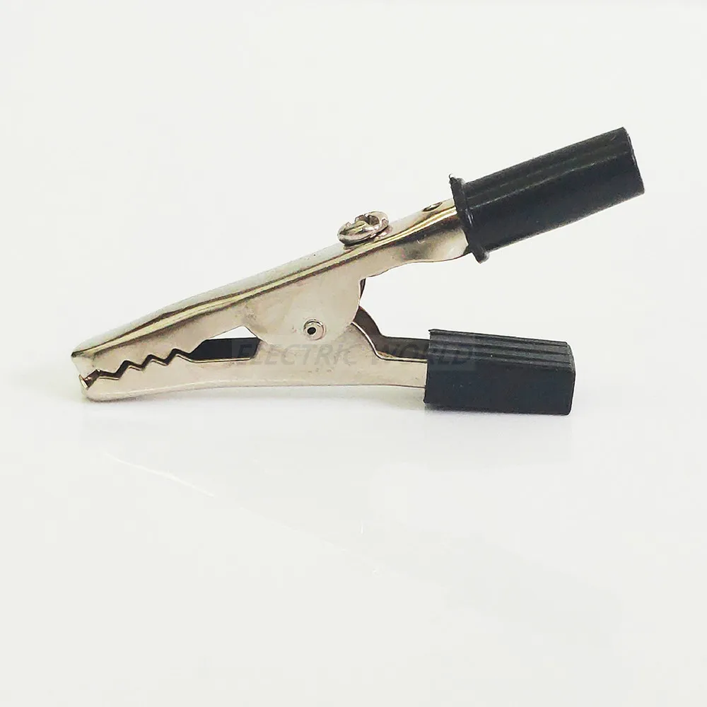 Зажимы типа крокодил 10 шт./лот зажим 50 мм тестовый зонд с пластиковой ручкой