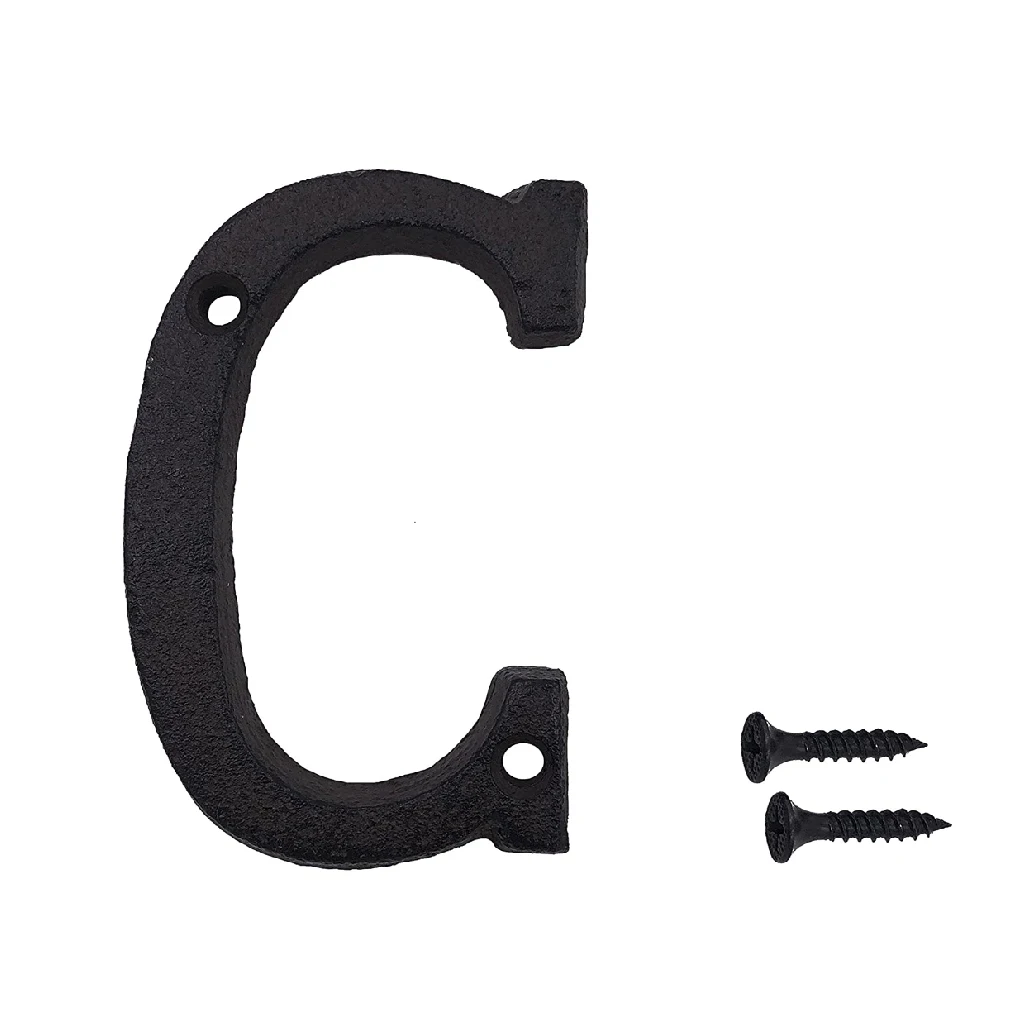 metal alphabet letter number a to z 0 to 9 custom sign for personalised house door plate outdoor street mailbox number free global shipping