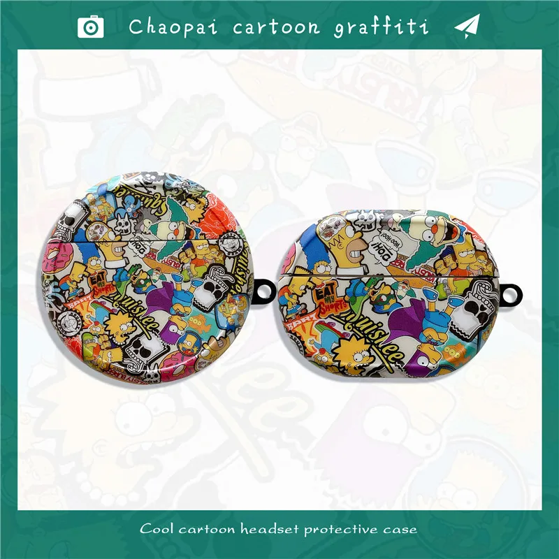 

Крутой граффити-чехол из силикона для наушников, чехол для проверки золота для Huawei Freebuds Pro, 3