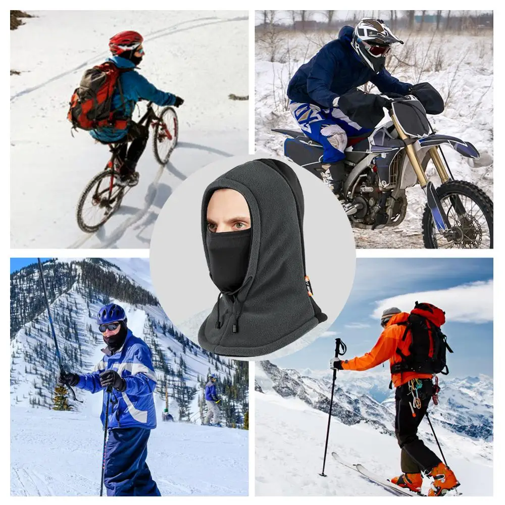 

WEST BIKING Winter Bicycle Cap Outdoor Men Women Drawstring Balaclava Soft Headwear Ski Biking Running Motocycle Cap Bike Hat