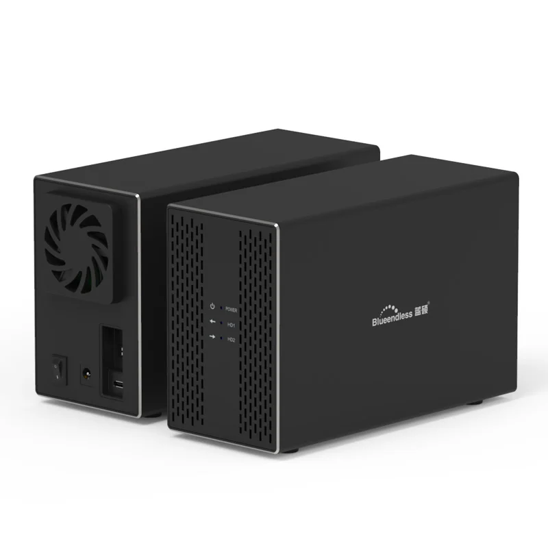 Корпус внешнего жесткого диска Dual Bay 3 5 корпус raid sata с функцией RAID USB накопителя