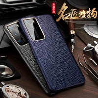 noble high quality for huawei p40 pro leather case luxury anti knock for huawei p40pro p40 pro back cover protective case black