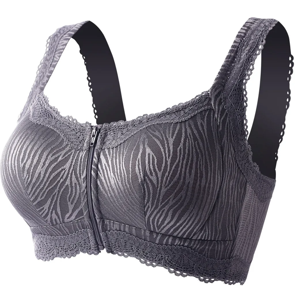 JAYCOSIN сексуальный кружевной беспроводной бюстгальтер с застежкой спереди для